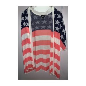 American flag cardigan